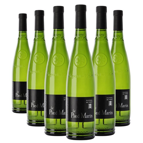 Case of 6 Picpoul de Pinet Le Pied Marin AOC 75cl White Wine